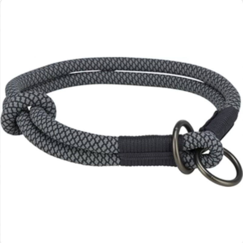 Hundhalsband Weich Schwarz/Grau